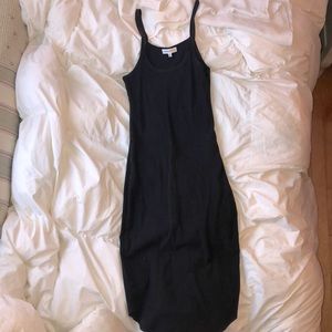 Aritzia COMMUNITY Black Spaghetti Strap Dress